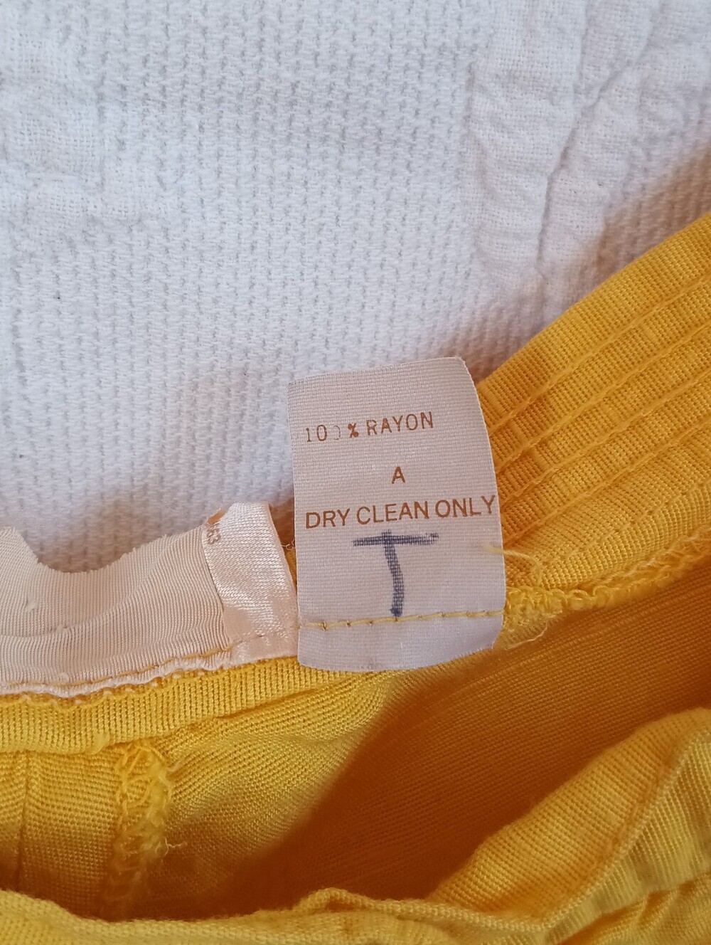 Vintage Sunny Yellow A-Line Midi Skirt Button Down Retro Preppy 60s 70s Colorful - Picture 12 of 13